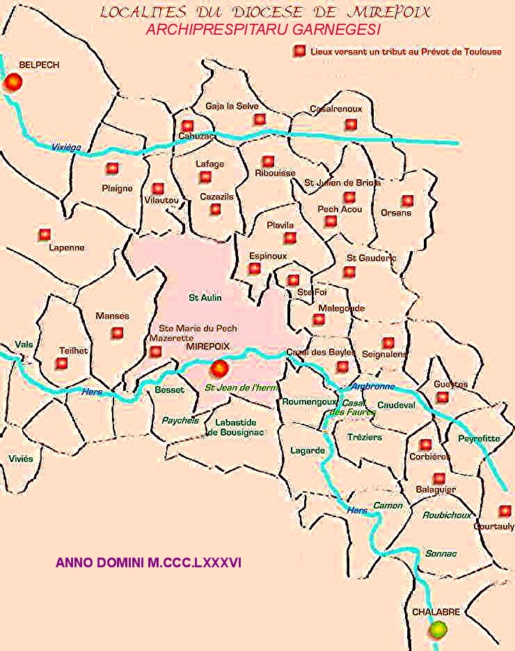 Cartes des communes de Belpech  Chalabre