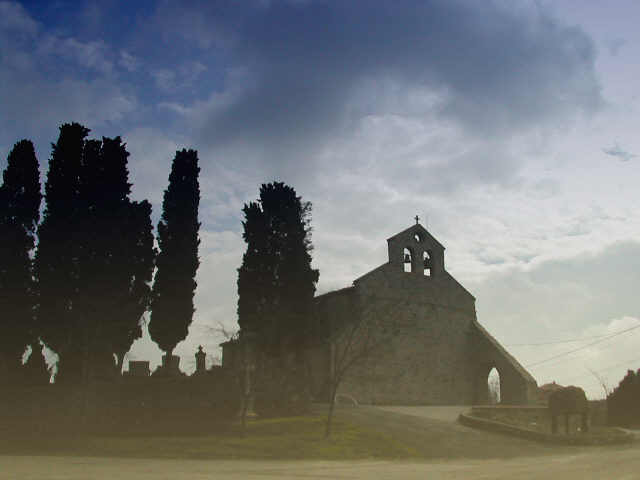Eglise du village de Saint Gaudéric (Aude)